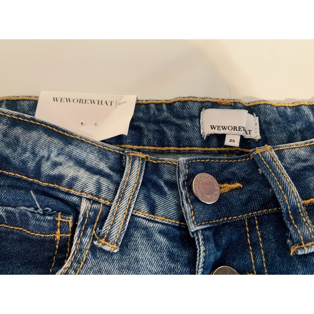 WE WORE WHAT NWT MSRP $158 Size 25 The Danielle High Rise Vintage Straight - Picture 4 of 7